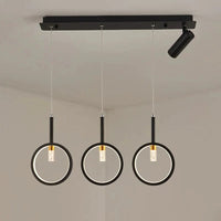 Lustre LED Décoratif pour Intérieur - Éclairage de Plafond | Marco Lucetti Noir 4 têtes / Changeable