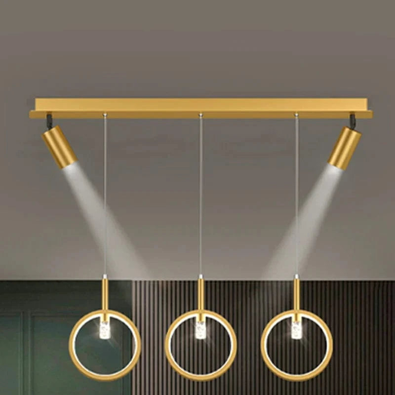 Lustre LED Décoratif pour Intérieur - Éclairage de Plafond | Marco Lucetti Or 5 tête / Blanc froid