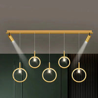 Lustre LED Décoratif pour Intérieur - Éclairage de Plafond | Marco Lucetti Or 7 tête / Changeable