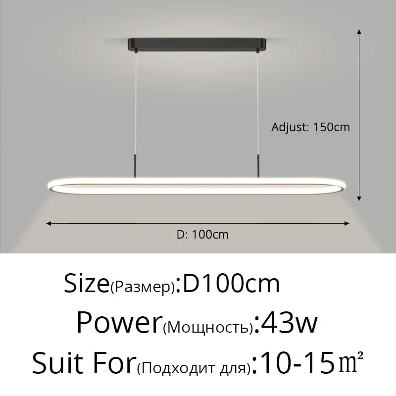 Lustre LED décoration pour table à manger et cuisine. | Marco Lucetti