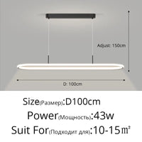 Lustre LED décoration pour table à manger et cuisine. | Marco Lucetti