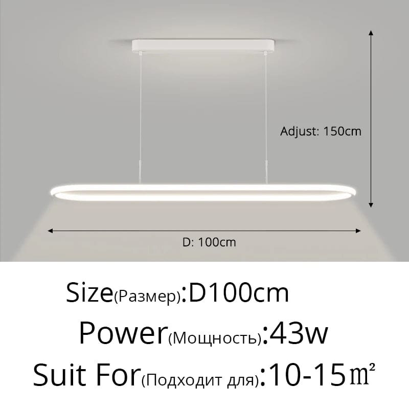 Lustre LED décoration pour table à manger et cuisine. | Marco Lucetti