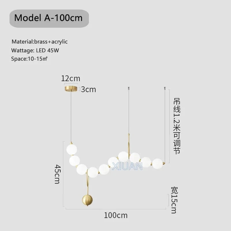 Lustre LED Design Arrondi | Marco Lucetti