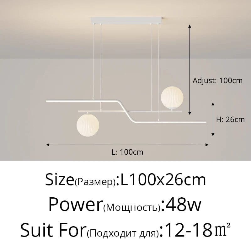 Lustre LED Design avec Ampoules et Abat-Jour Suspendus | Marco Lucetti