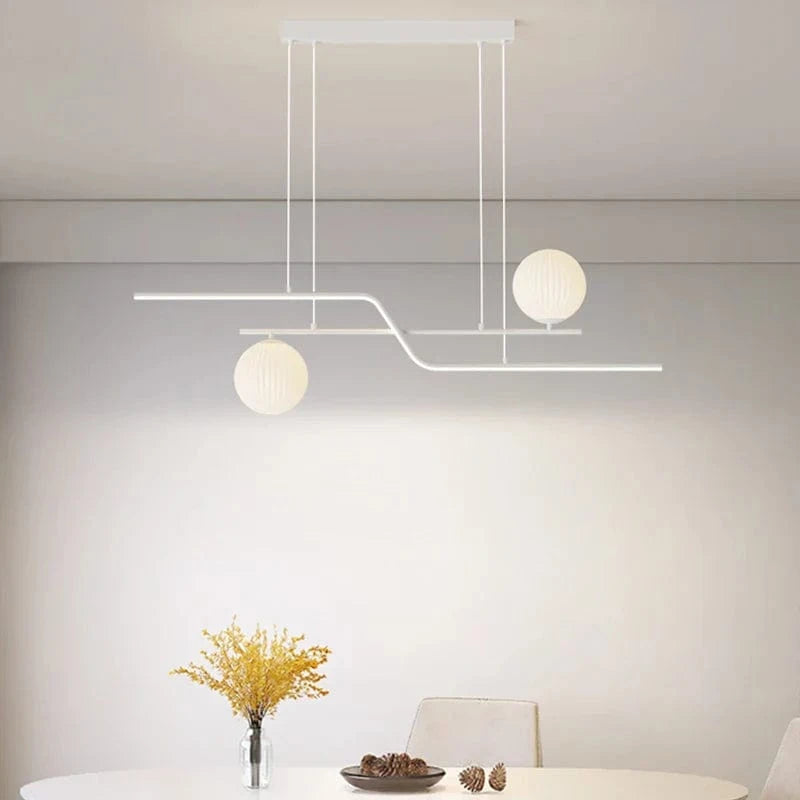 Lustre LED Design avec Ampoules et Abat-Jour Suspendus | Marco Lucetti