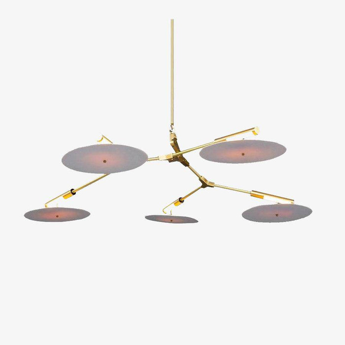 Lustre LED Design Branches Dorées ou Noires & Cercles | Marco Lucetti