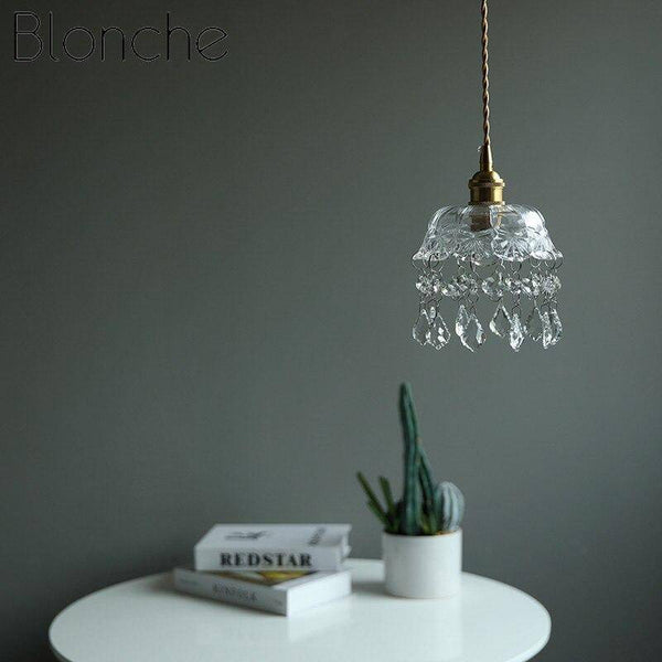 Lustre LED design en verre cristal vintage | Marco Lucetti