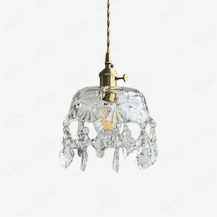 Lustre LED design en verre cristal vintage | Marco Lucetti