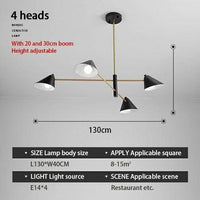 Lustre LED Design Loft Triangle | Marco Lucetti 4 lampes