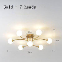 Lustre LED Design : Métal et Boules en Verre | Marco Lucetti