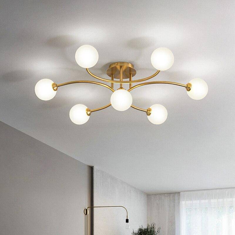 Lustre LED Design : Métal et Boules en Verre | Marco Lucetti