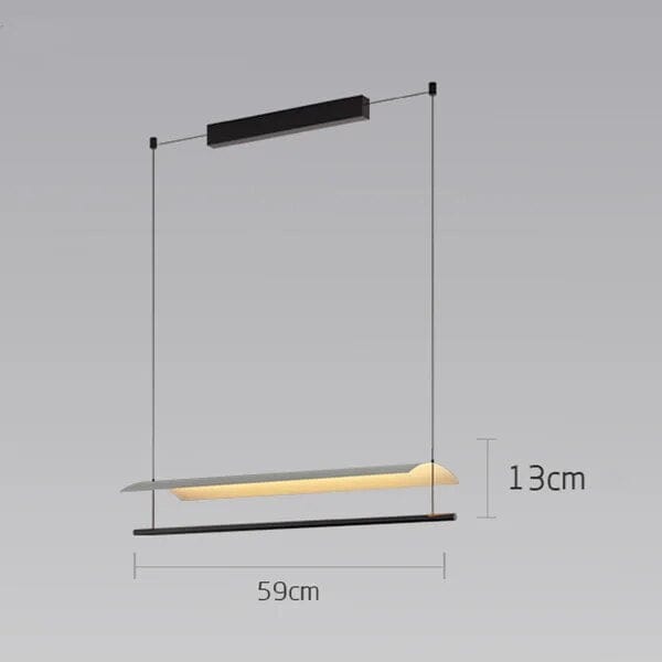 Lustre LED Design Minimaliste. | Marco Lucetti 1 tête 59cm