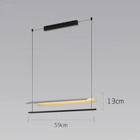 Lustre LED Design Minimaliste. | Marco Lucetti 1 tête 59cm