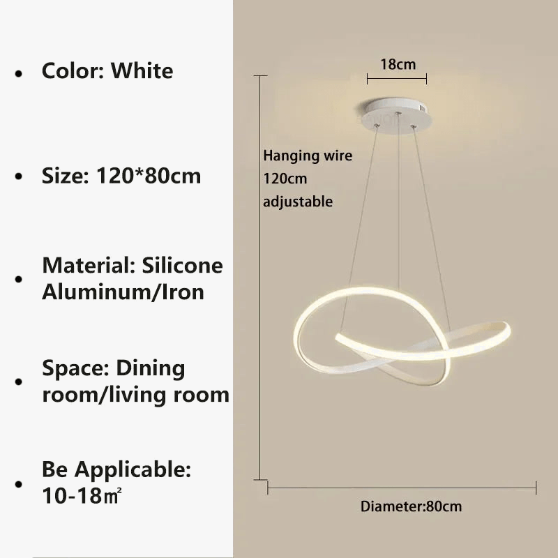 Lustre LED Design Moderne Doré - Luxe et Élégance | Marco Lucetti