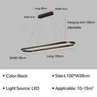 Lustre LED Design Moderne et Décoratif pour Hôtel de Luxe | Marco Lucetti Noir D100cm / Blanc chaud (pas de RC)