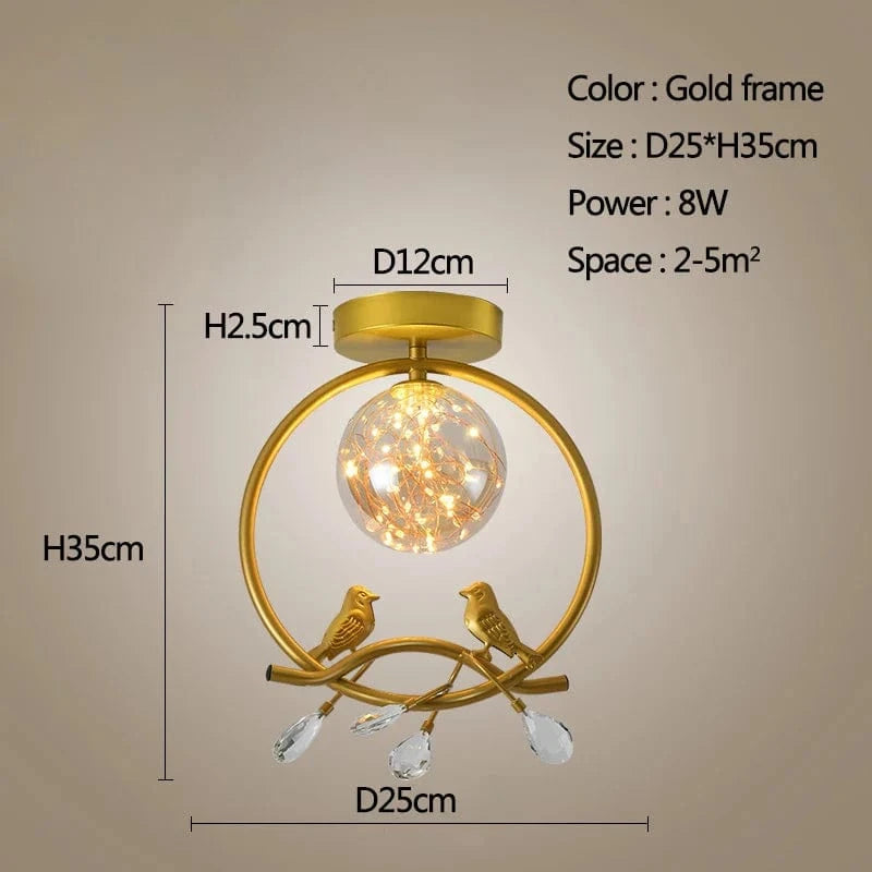 Lustre LED Design Moderne pour Décoration Intérieure | Marco Lucetti TypeB-or-D25cm / Blanc froid / CHINE