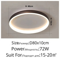 Lustre LED Design Moderne pour Éclairage Intérieur | Marco Lucetti Café 72W 80x10cm / Luminosité variable