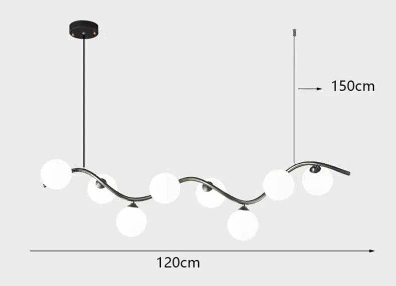 Lustre LED Design Moderne pour Éclairage Intérieur Suspendu | Marco Lucetti 8 têtes / Blanc froid