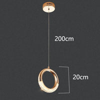 Lustre LED Design Moderne: Ronds | Marco Lucetti 1 tête / Blanc froid