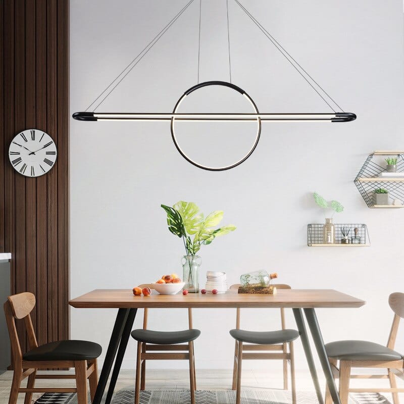 Lustre LED design Nefta | Marco Lucetti Noir / Chaude
