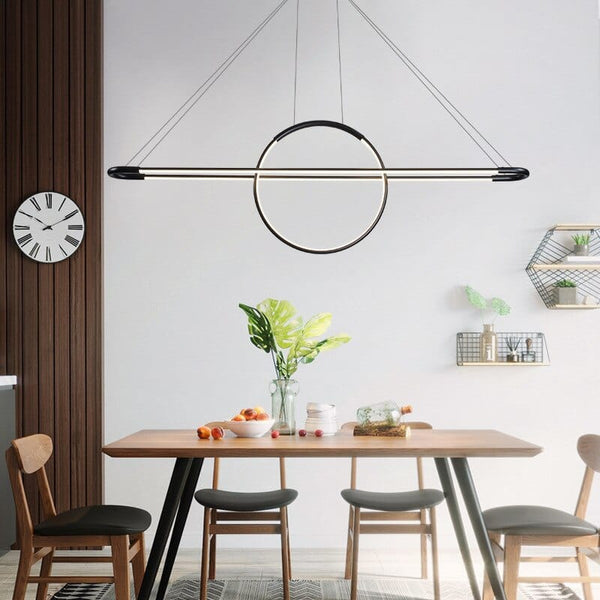 Lustre LED design Nefta | Marco Lucetti Noir / Chaude
