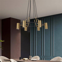 Lustre LED Design Noir et Or | Marco Lucetti
