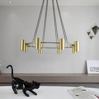 Lustre LED Design Noir et Or | Marco Lucetti