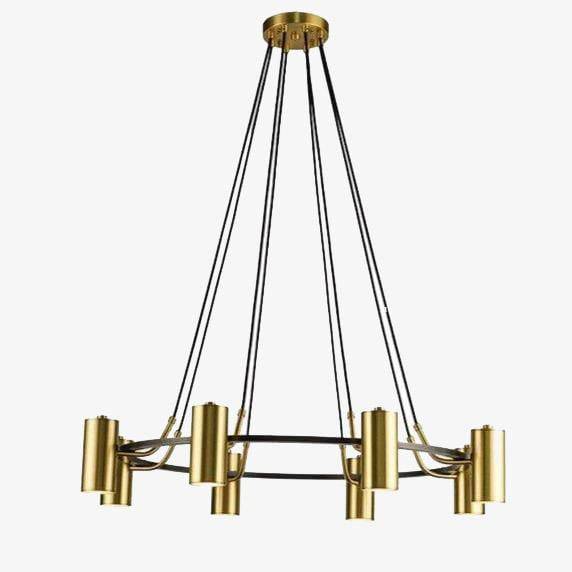 Lustre LED Design Noir et Or | Marco Lucetti