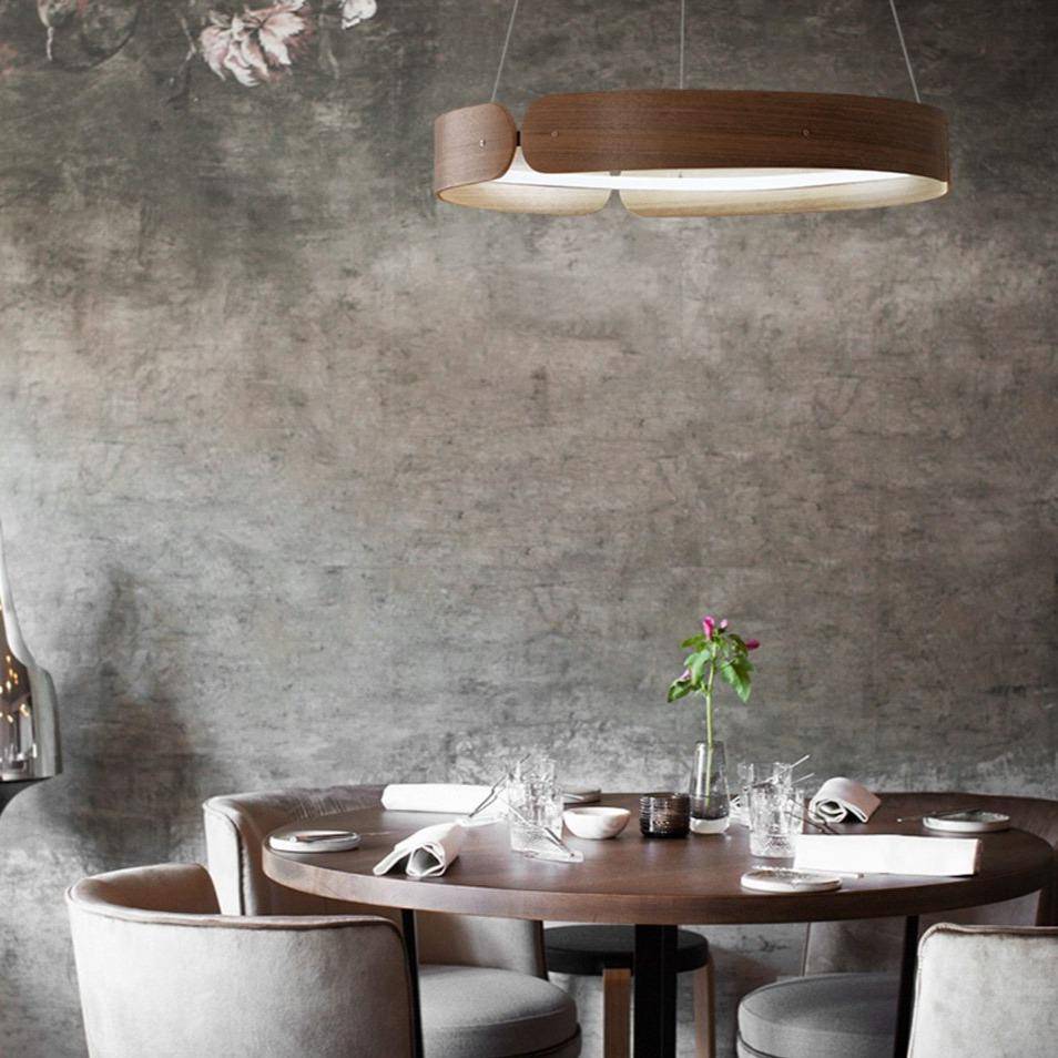 Lustre LED Design Nordique en Bois | Marco Lucetti