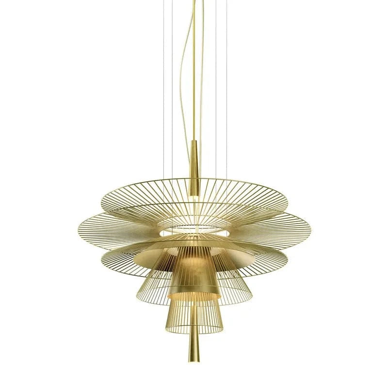 Lustre LED design nordique pour un éclairage élégant dans votre maison | Marco Lucetti D68cm - Doré / Lumière froide