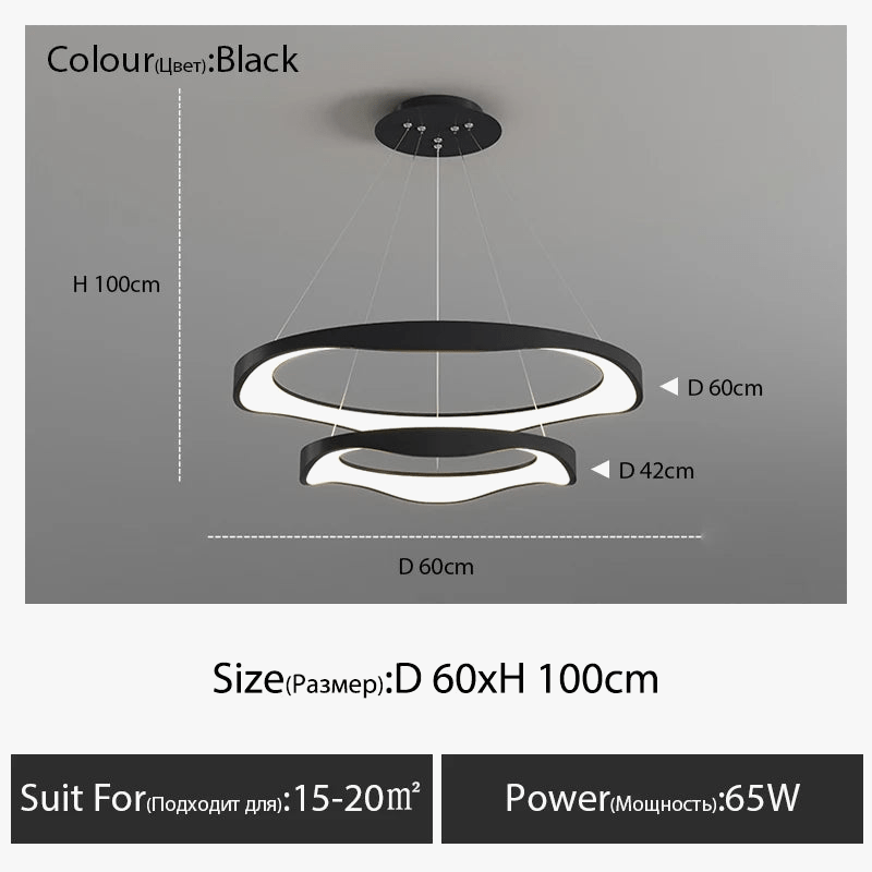 Lustre LED design nordique rond | Marco Lucetti