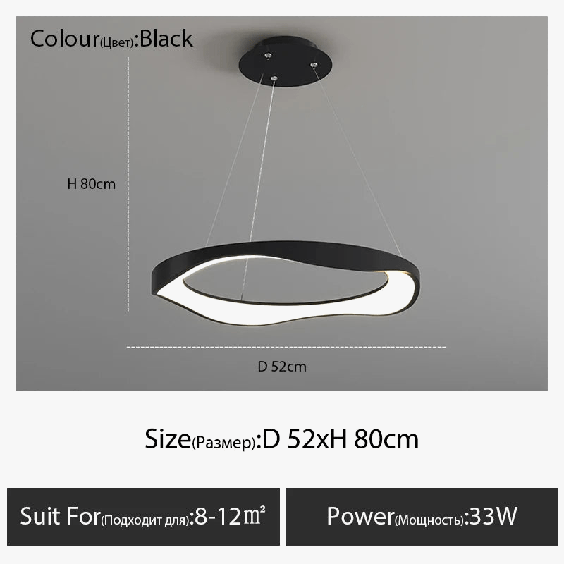 Lustre LED design nordique rond | Marco Lucetti