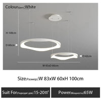 Lustre LED design nordique rond | Marco Lucetti Blanc D60 42cm 1 / Blanc chaud