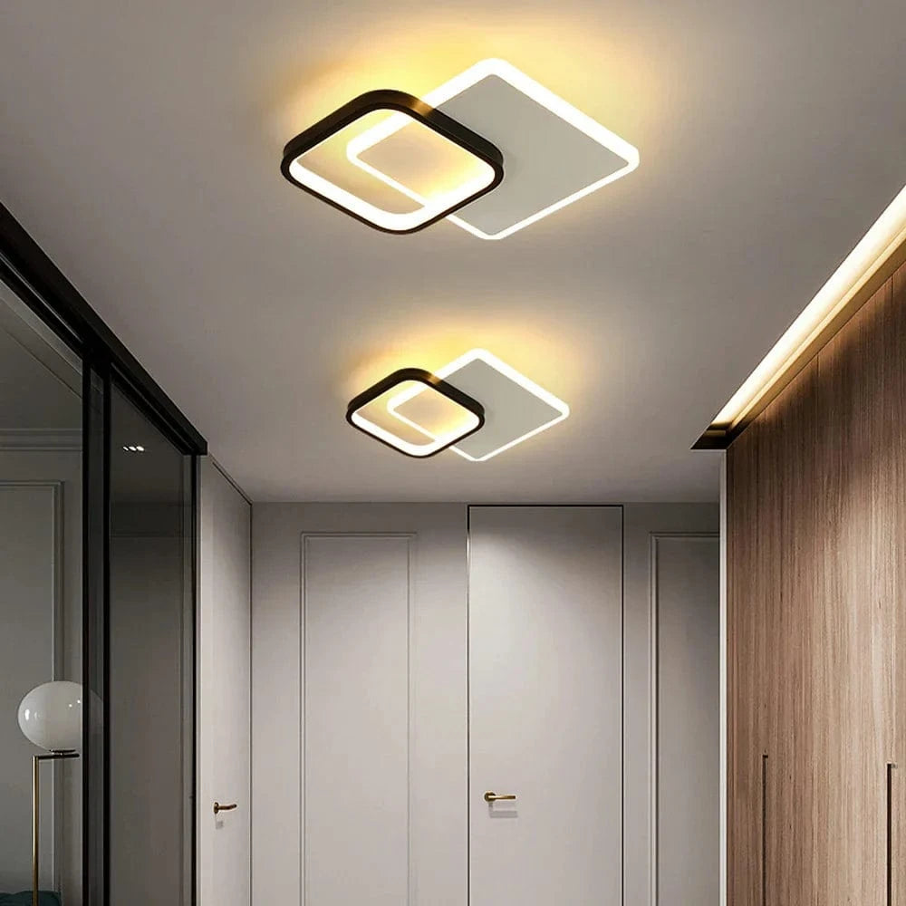 Lustre LED design pour allées - Noir & Blanc | Marco Lucetti