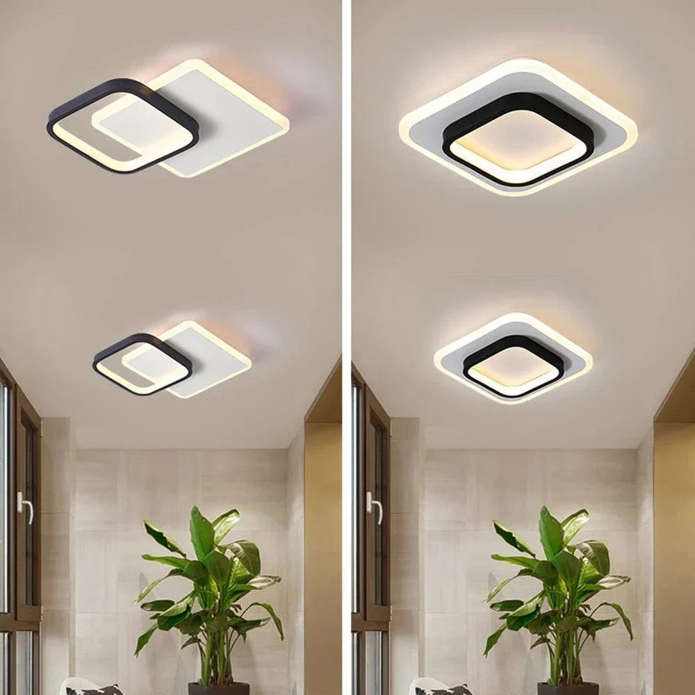 Lustre LED design pour allées - Noir & Blanc | Marco Lucetti