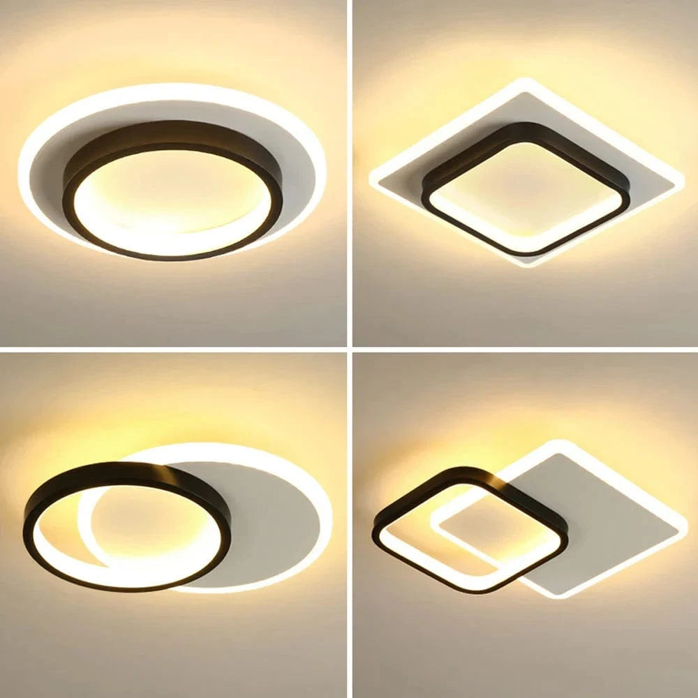 Lustre LED design pour allées - Noir & Blanc | Marco Lucetti