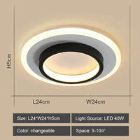 Lustre LED design pour allées - Noir & Blanc | Marco Lucetti Tour B modifiable