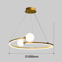 Lustre LED Design pour le Salon Suspension en Fer Restaurant - Lampe Suspendue Déco Maison - Étude Grenier Garage Cuisine | Marco Lucetti 1000 / Lumière blanche