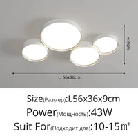Lustre LED Design pour un Éclairage Intérieur Moderne et Décoratif | Marco Lucetti A 4 têtes / Luminosité variable