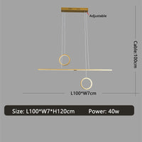 Lustre LED Design Reez | Marco Lucetti Doré