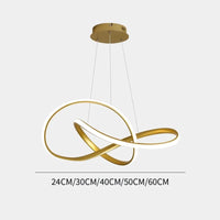 Lustre LED Design : Touche Créative pour une Décoration Intérieure Moderne | Marco Lucetti Doré / 40CM-38W / Lumière froide | CHINE