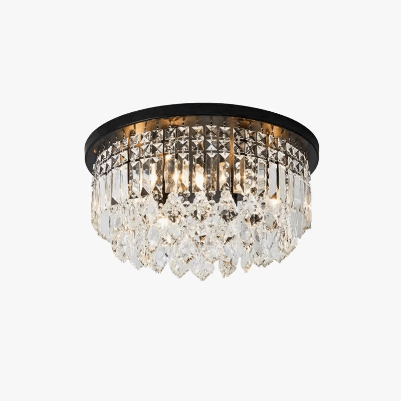 Lustre LED dimmable en cristal, style américain de luxe. | Marco Lucetti