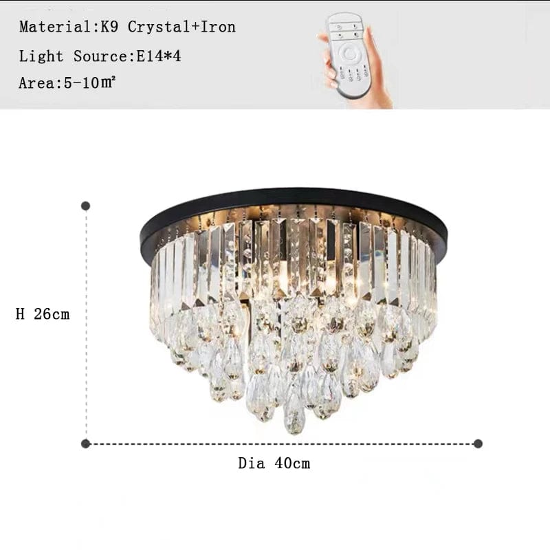Lustre LED Dimmable en Cristal Style Américain de Luxe | Marco Lucetti