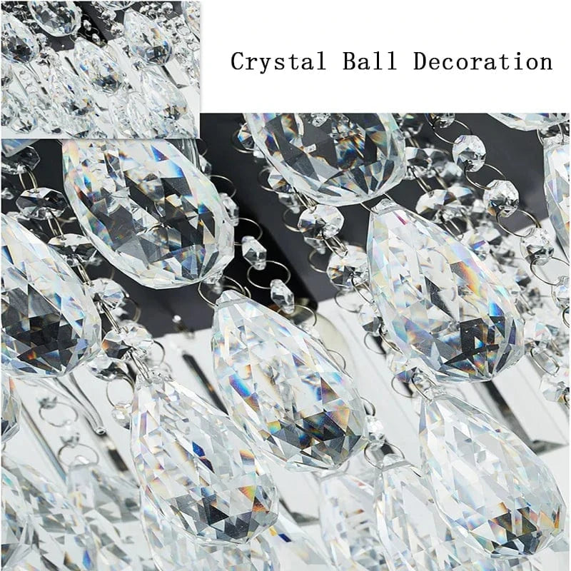 Lustre LED Dimmable en Cristal Style Américain de Luxe | Marco Lucetti