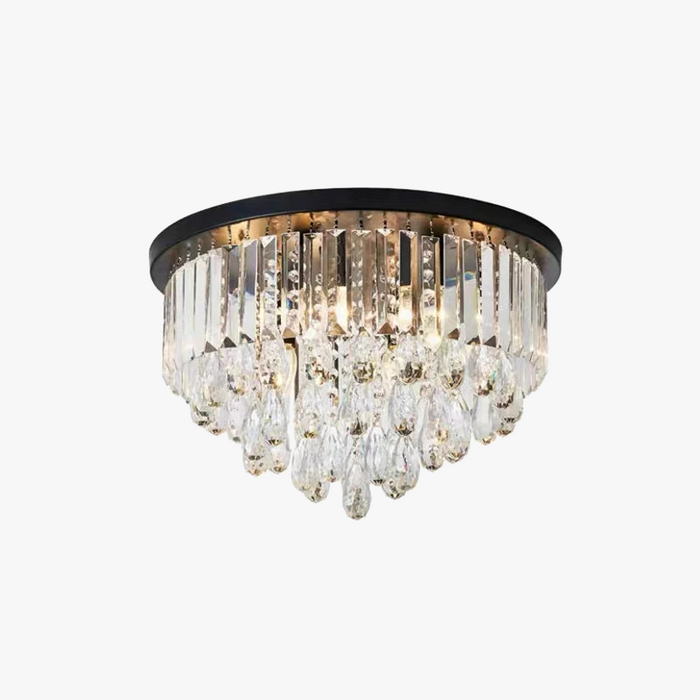 Lustre LED Dimmable en Cristal Vintage Luxe - Décoration Premium