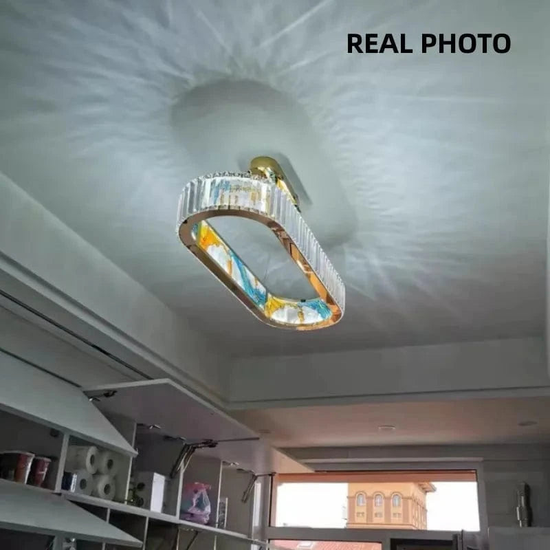 Lustre LED Dimmable Moderne en Acier Cercle Décoratif - Luminem | Marco Lucetti