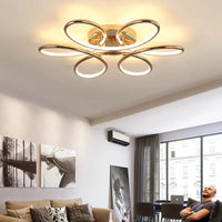 Lustre LED Doré Alu Décoration | Marco Lucetti