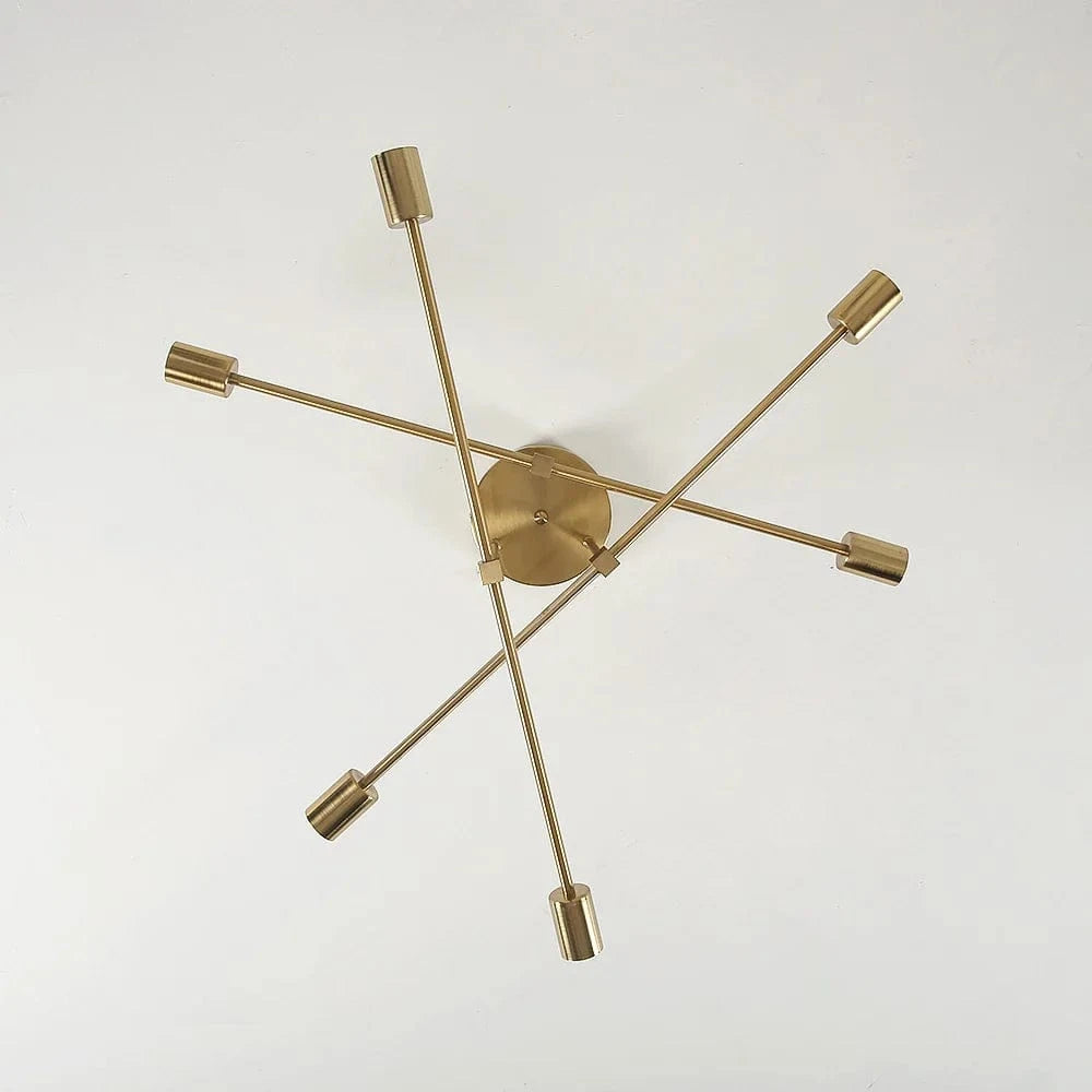 Lustre LED Doré Minimaliste | Marco Lucetti