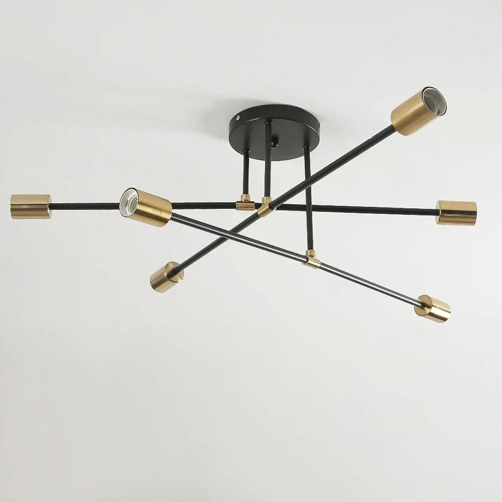 Lustre LED Doré Minimaliste | Marco Lucetti Noir et or