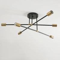 Lustre LED Doré Minimaliste | Marco Lucetti Noir et or